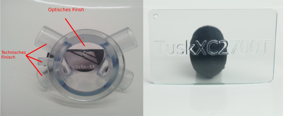 Highly transparent 3D print SLA