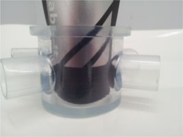 Heart model from Crystal clear SLA 3D printing