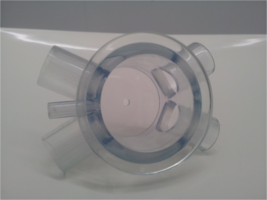 Heart model from Crystal clear SLA 3D printing