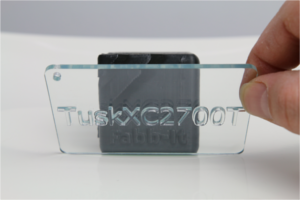 Heart model from Crystal clear SLA 3D printing