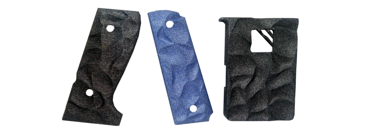 Colored Alumide part of 3D printing