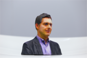 Bust of Mayor Lutz L�rrach in Colorjet full-color Z-print process