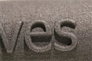 Macro shot PA12 SLS 3D printing
