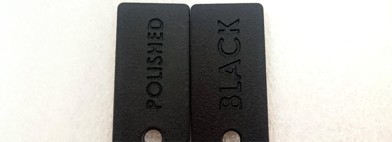 Polished SLS part of 3D printing